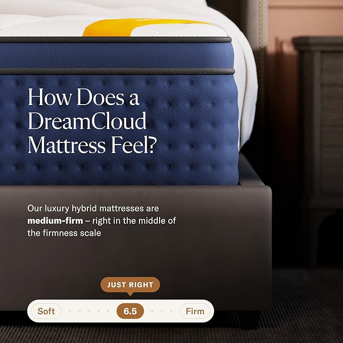 DreamCloud Premier Rest 14" Twin XL Mattress - Luxury Hybrid Memory Foam - 365 Night Trial - Premium Pressure-Relieving Layers - Forever Warranty - Mattress in a Box - CertiPUR-US Certified