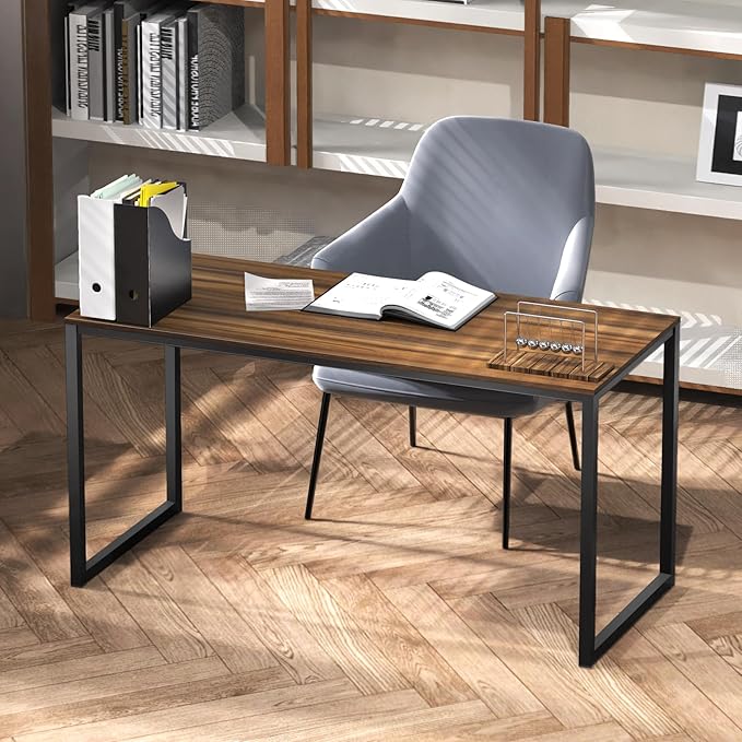 SHW Mission 32-Inch Home Office Computer Desk, Walnut