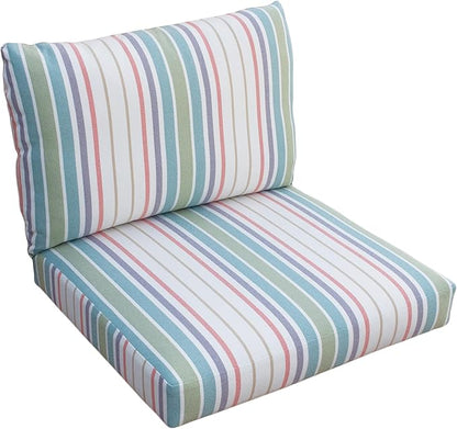 Tommy Bahama Deep Seating Lounge Cushion, 24" X 24" X 4", Bandeau Pastel