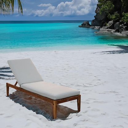 Tommy Bahama Chaise Cushion, 26" X 82" X 2.5", Bamboo Bay Sand