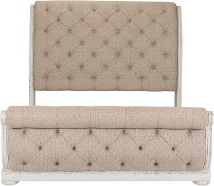 Liberty Furniture Industries Abbey Park Sleigh, Queen, White