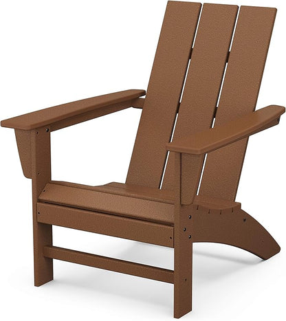 POLYWOOD AD420TE Modern Adirondack Chair, Teak