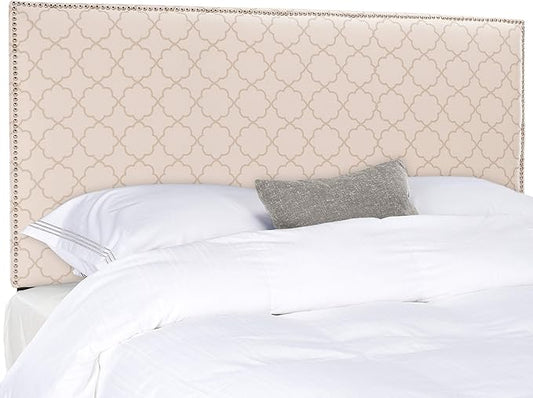 Safavieh Home Sydney Modern Pale Pink and Beige Headboard, Queen