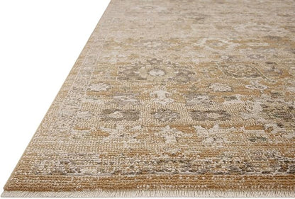 Loloi Magnolia Home by Joanna Gaines Pace Collection PAC-07 Sunset/Stone 5'-3" x 5'-3" Round Area Rug