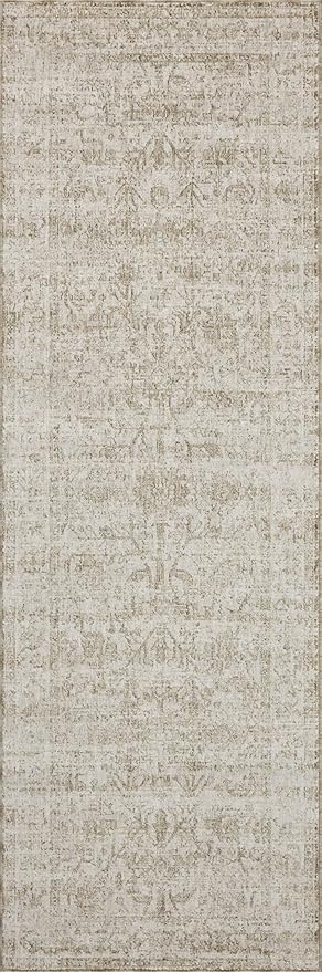 Loloi Amber Lewis Honora Collection HON-01 Ivory/Natural 6'-7" x 9'-2" Area Rug