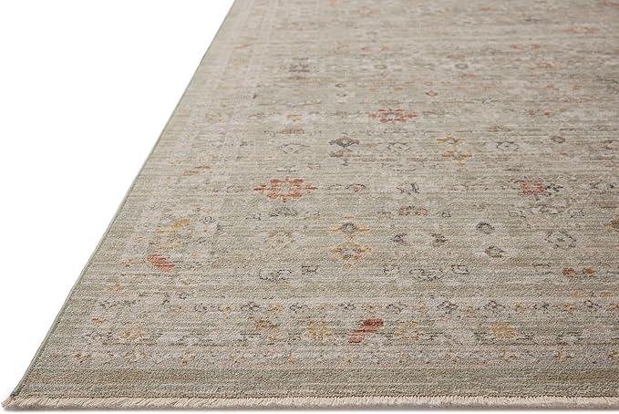 Loloi Chris Loves Julia Ida Collection IDA-04 Spa/Multi 6'-3" x 9'-4", .19" Pile Height, Area Rug