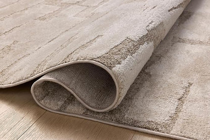 Loloi Amber Lewis Monty Collection MOT-04 Taupe/Beige 9'-2" x 13', .50" Pile Height, Area Rug