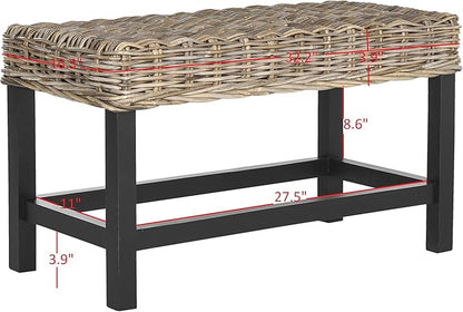 Safavieh Home Collection Omari Natural Wicker Bench