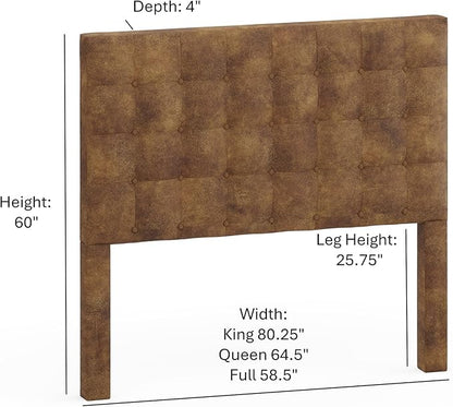 Bomber Jacket Brown Sutton King Headboard