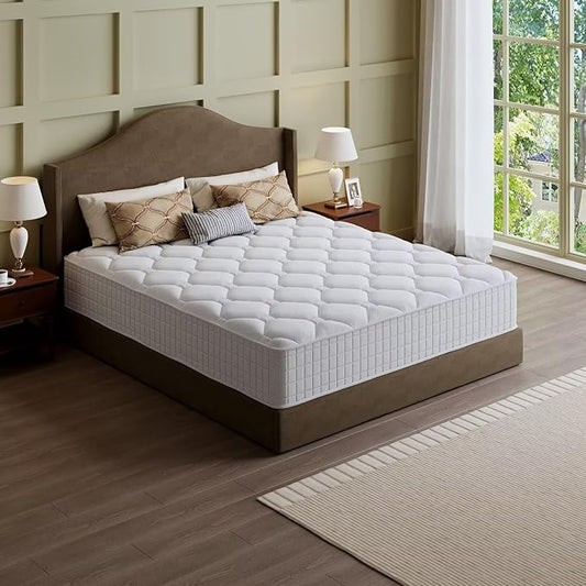 King Mattress, 10 Inch Hybrid Memory Foam Mattress in a Box, Cooling Gel for Pressure Relief & Back Pain Support, CertiPUR-US Certified, Medium Firm Bed, Fiberglass Free, Breathable Comfort Sleep