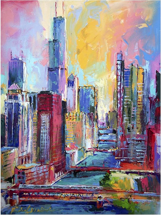 Richard Wallich 'Chicago 3' Canvas Art