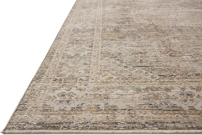 Loloi Chris Loves Julia Ida Collection IDA-01 Taupe/Multi 5'-3" x 7'-6", .19" Pile Height, Area Rug