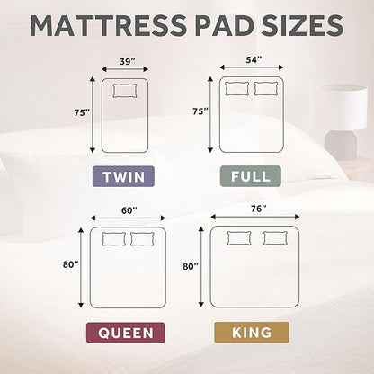 Sunbeam Electric Heated Mattress Pad Soft Cozy Fabric Fast Heating 12 Heat Settings 12-Hour Auto Shut-Off Deep Pocket Skirt Machine Washable Twin 75" x 39"