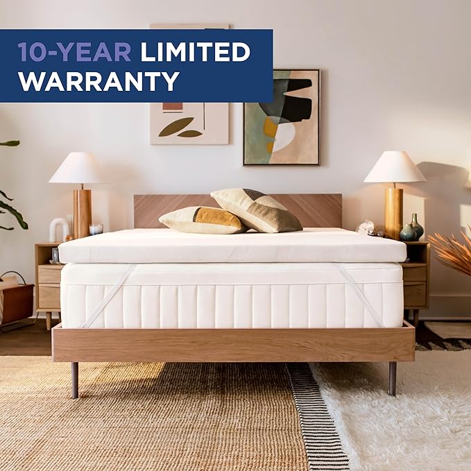 Tempur-Pedic TEMPUR Supreme 3-Inch Mattress Topper, Medium Firm, California King, White