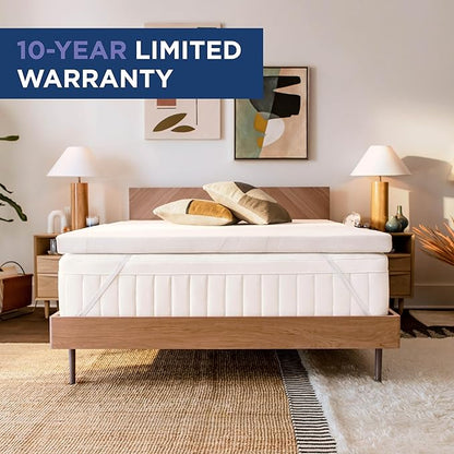TEMPUR-Adapt (Supreme) 3" Memory Foam Mattress Topper, Full, White