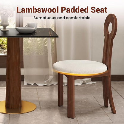 Sintered Stone Square Office Table - Meeting Desk for Small Offices (Dark Brown Leg and Black Top, 1 Table Only)