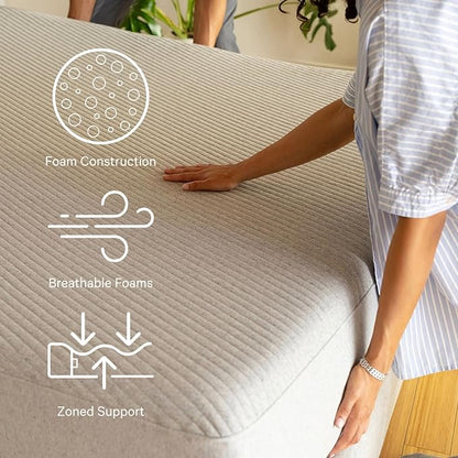 Casper Sleep Original Foam Twin Mattress – Medium Firm Feel with Zoned Support – Motion Isolation – Breathable, Cooling Memory Foam – 100-Night Trial – CertiPUR-US