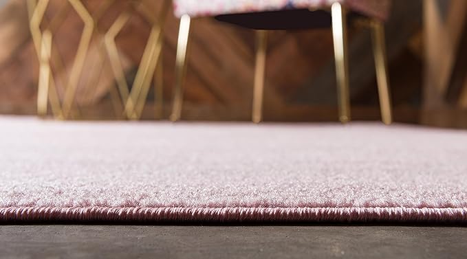 Unique Loom Trellis Frieze Collection Area Rug - Geometric (8' x 10', Light Pink/ Ivory)