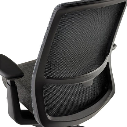 Haworth Soji Office Chair with Ergonomic Adjustments, Flexible Mesh Back (Charcoal)