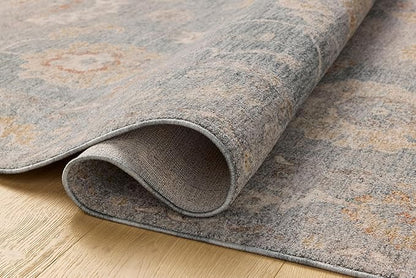 Loloi Chris Loves Julia Louisa Collection LOI-02 Ocean/Sunset 3'-6" x 5'-6", .38" Pile Height, Accent Rug