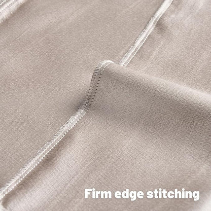 FUTEI Cream Chenille Decorative Throw Pillow Covers 22x22 Inch Set of 2,Soft Embossed Striped Textured Cushion Case,Modern Home Decor for Couch Bed Living Room