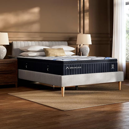 DreamCloud Premier 13" Full Mattress - Luxury Hybrid Gel Memory Foam - 365 Night Trial - Fiberglass Free - Forever Warranty - Mattress in a Box - CertiPUR-US Certified