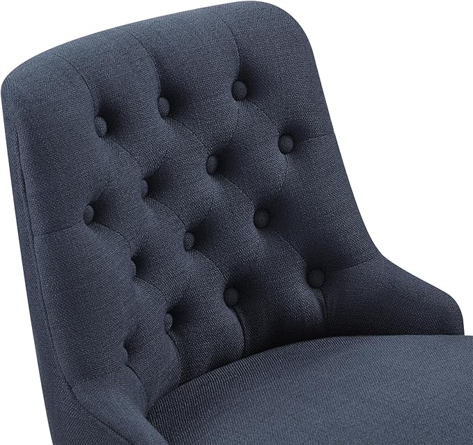 Watson & Whitely Bar Stools, 360° Swivel Upholstered Bar Stool with Back, 30" H Bar Height Barstools, Set of 2, Performance Fabric in Insignia Blue