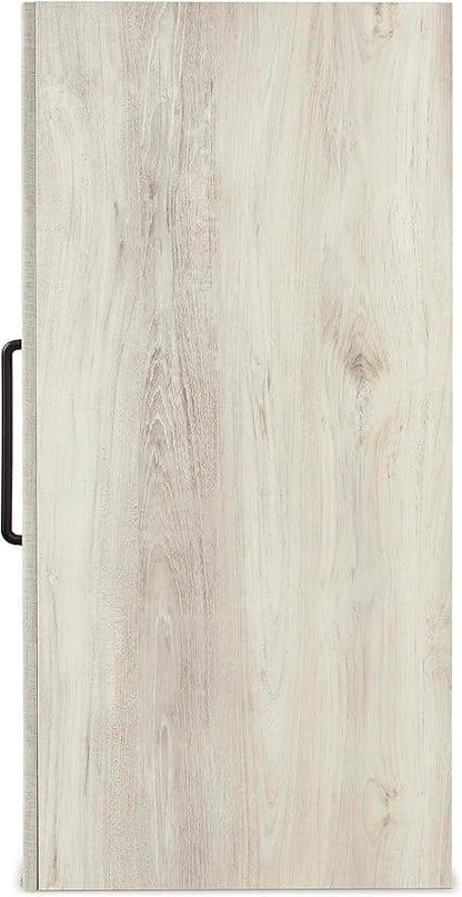 Signature Design by Ashley Cambeck Industrial 5 Drawer Chest with Safety Stop, Whitewash