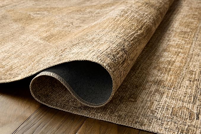Loloi Amber Lewis Cambria Collection CBR-03 Taupe/Antique Bronze 7'-6" x 9'-6" Area Rug Jute, Neutral, Vintage Style, Antique Tone, Living, Bedroom, Dining, Carpet