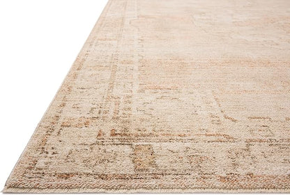 Loloi Chris Loves Julia Palma Collection PLM-02 Spice/Natural 2'-7" x 10'-0" Runner Rug Vintage Style Boho Living Room Bedroom Carpet