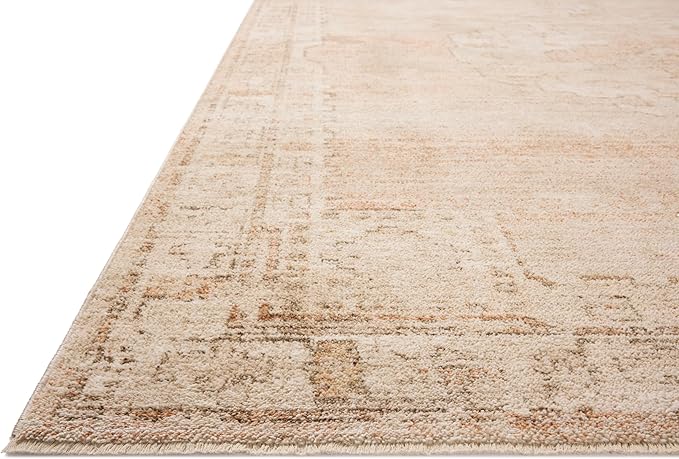 Loloi Chris Loves Julia Palma Collection PLM-02 Spice/Natural 9'-6" x 13'-1" Area Rug Vintage Style Boho Living Room Bedroom Carpet