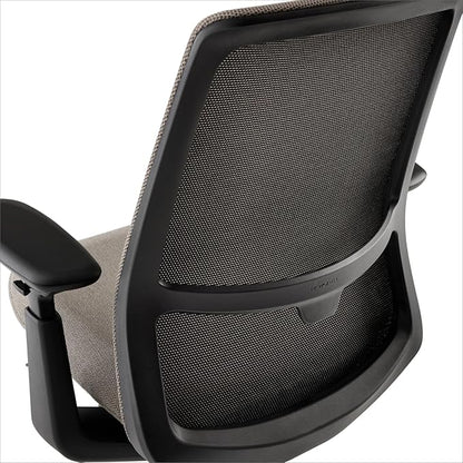 Haworth Soji Office Chair with Ergonomic Adjustments, Flexible Mesh Back (Clay)