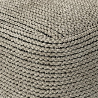 SIMPLIHOME Eastmont Boho Square Pouf in Cream Polystyrene Filling for the Living Room, Bedroom and Kids Room