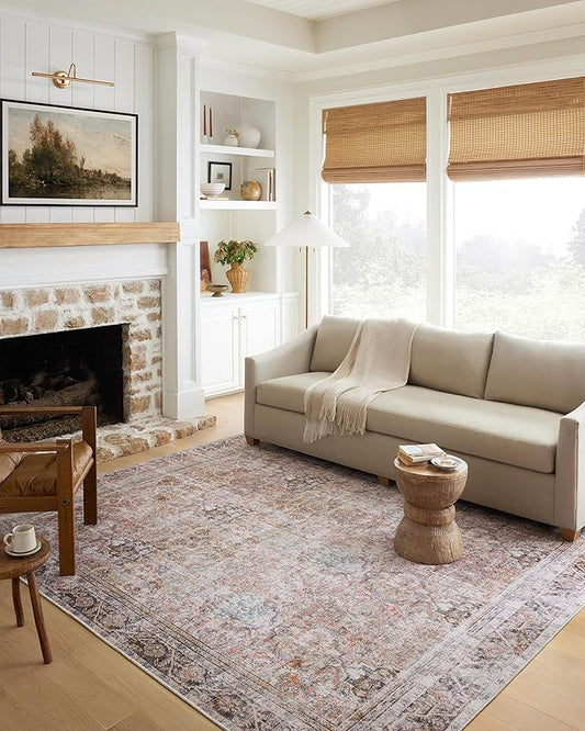 Loloi Adrian Collection ADR-05 Sunset/Charcoal 2'-6" x 7'-6", .19" Thick Runner Rug