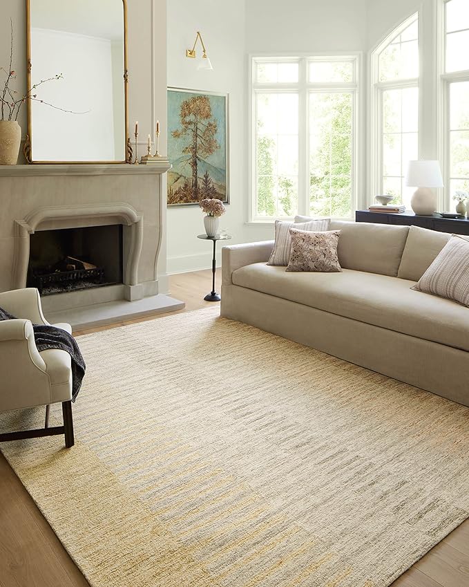 Loloi Chris Loves Julia Chris Collection CHR-01 Dove/Santa Fe 8'-6'' x 11'-6'', .50" Pile Height, Area Rug