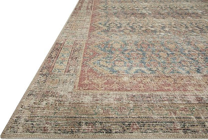 Loloi Angela Rose Aubrey Collection AUB-03 Ocean/Spice 2'-3" x 3'-9", .19" Pile Height, Accent Rug