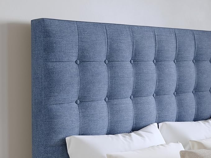 Blue Sutton King Headboard