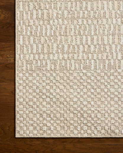 Loloi Amber Lewis Bexley Collection BEX-01 Natural/Birch 2'-7" x 10'-0" Runner Rug Neutral, Textured, Living, Bedroom, Dining, Carpet