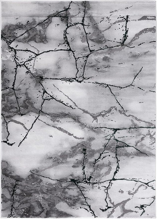 SAFAVIEH Craft Collection Accent Rug - 2'3" x 4', Grey & Green, Modern Abstract Design, Non-Shedding & Easy Care, Ideal for High Traffic Areas in Entryway, Living Room, Bedroom (CFT877Y)