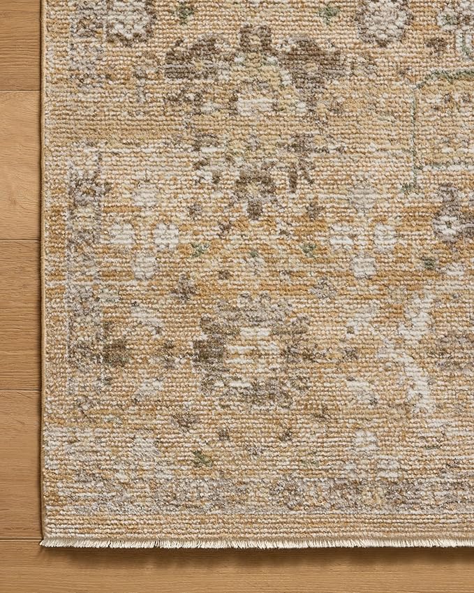 Loloi Magnolia Home by Joanna Gaines Pace Collection PAC-07 Sunset/Stone 7'-8" x 7'-8" Round Area Rug