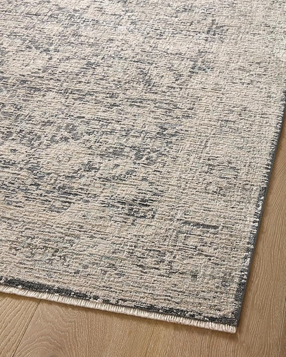 Loloi Amber Lewis Alie Collection ALE-05 Charcoal/Beige 9'-6'' x 13'-1'', .13'' Pile Height, Area Rug