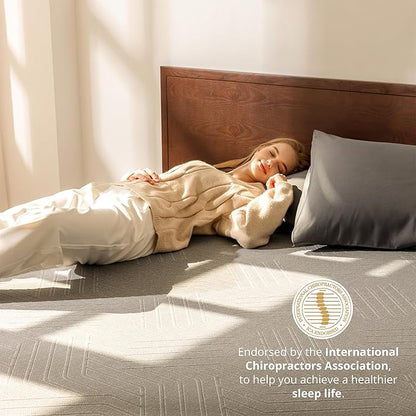 EGOHOME 10 Inch Twin XL Memory Foam Mattress for Back Pain, Cooling Copper Gel Bed in a Box, Foam Made in USA, CertiPUR-US Certified, Therapeutic Medium Firm, Daybed 38x80x10 Black