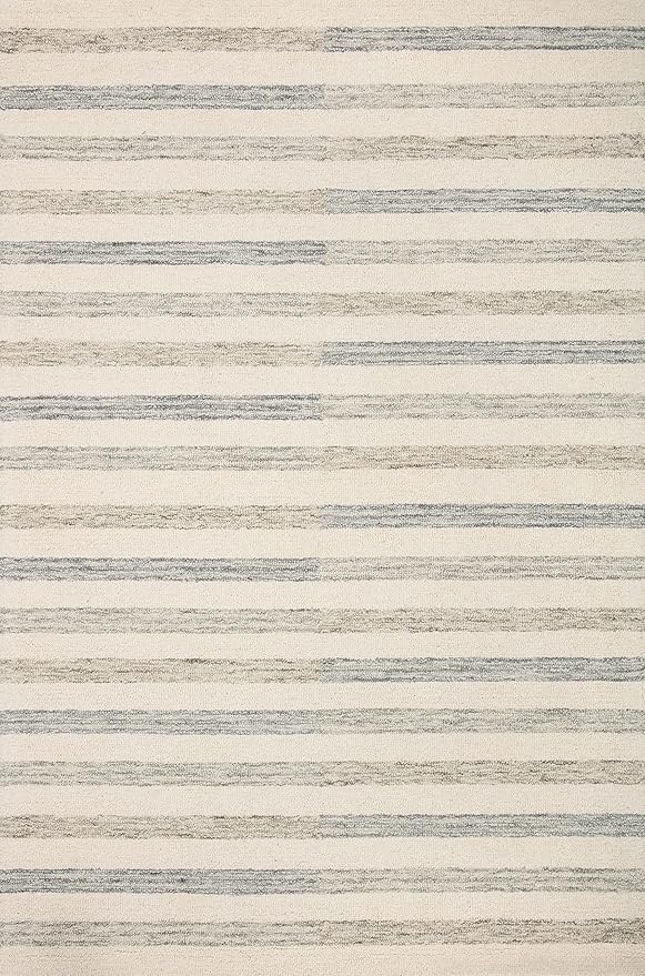 Loloi Chris Loves Julia Chris Collection CHR-05 Ivory/Slate 2'-6'' x 9'-9'', .50" Pile Height, Runner Rug