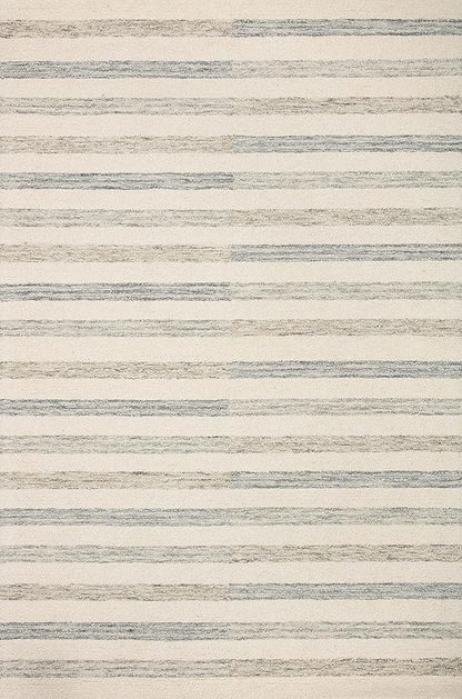 Loloi Chris Loves Julia Chris Collection CHR-05 Ivory/Slate 2'-6'' x 7'-6'', .50" Pile Height, Runner Rug