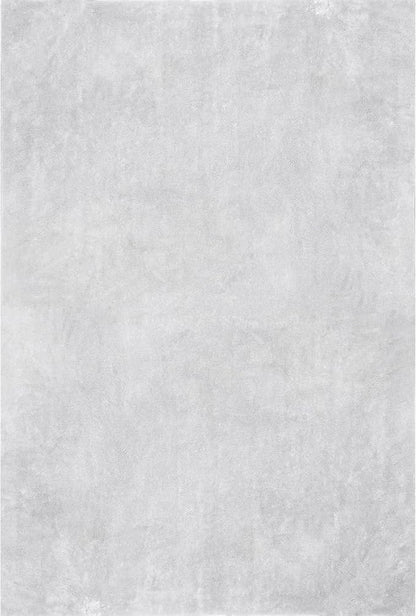 nuLOOM 2' x 3' Cozy Plush SuperiorWash Area Rug, Machine Washable, Non-Slip, Soft Fluffy Shag Carpet for Living Room Bedroom Kids Room Nursery Home Decor, Loni Light Grey