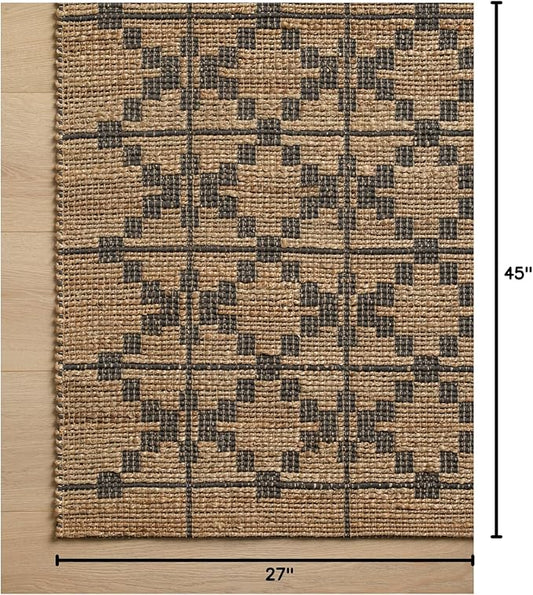 Loloi Chris Loves Julia Judy Collection JUD-05 Natural/Graphite 2'-3" x 3'-9" Accent Rug