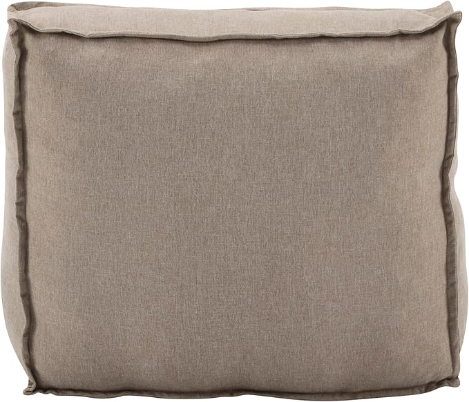 Christopher Knight Home Natty Outdoor Bean Bag Chair, Fabric Bean Bag Chair for Adults and Kids, Indoor/Outdoor Sun Lounger, Patio Lounge Chair, Patio Chaise Lounge, Dark Beige