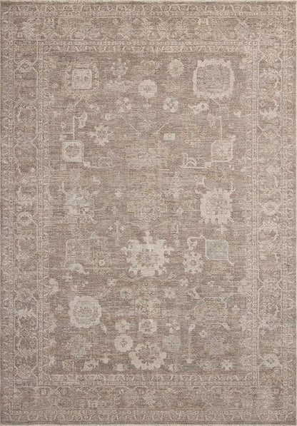 Loloi Chris Loves Julia Louisa Collection LOI-03 Taupe/Ivory 2'-7" x 8'-0", .38" Pile Height, Runner Rug