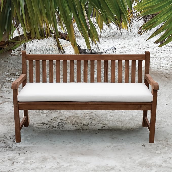 Tommy Bahama Bench Cushion, 50" X 16" X 2.5", Bamboo Bay Bone