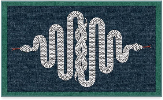 RUGGABLE x Jonathan Adler Machine Washable Modern Area Rug – Venom Sapphire 3x5, Stain-Resistant, Non-Slip – Small Rugs for Living Room, Bedroom, Hallway, Entryway & Office–with Cushioned Pad